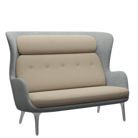 Fritz Hansen Ro™ JH110 - 2-sitzer Sofa-Hallingdal 116-Steelcut 240