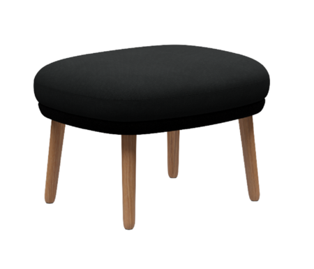 Fritz Hansen Ro™ JH12 - Fußhocker-Hallingdal 190-Steelcut 190