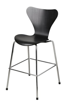 Fritz Hansen Series 7™ Junior Kinder-Lehrstuhl - Black/chrome