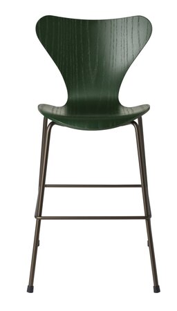Fritz Hansen Series 7™ Junior Kinder-Lehrstuhl - 955 Evergreen/Brown Bronze