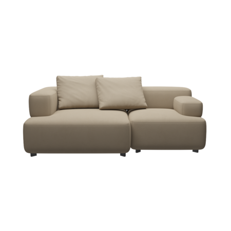 Fritz Hansen Alphabet Sofa™ PL210 Series - 2-Sitzer Sofa - Steelcut 240 - 1 Eckrücklehne - 1 Rückenlehne - 1 Armlehne links