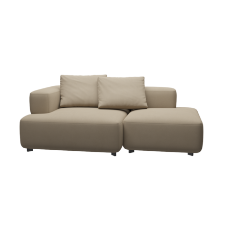Fritz Hansen Alphabet Sofa™ PL210 Series - 2-Sitzer Sofa - Steelcut 240 - 1 Eckrücklehne - 1 Rückenlehne links