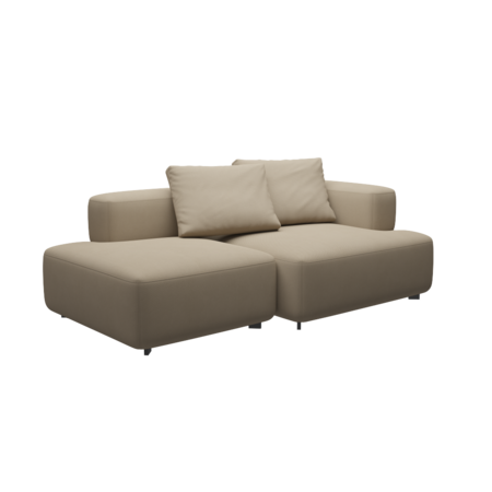 Fritz Hansen Alphabet Sofa™ PL210 Series - 2-Sitzer Sofa - Steelcut 240 - 1 Eckrücklehne - 1 Rückenlehne rechts