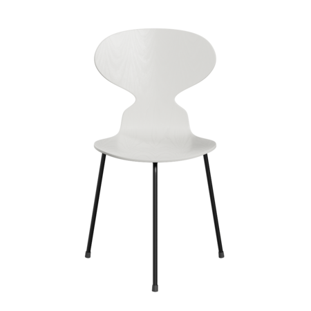 Fritz Hansen Ant™ 3100 - Gefärbte Lack - Stuhl - Black (190) - White (100/105)