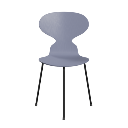 Fritz Hansen Ant™ 3100 - Gefärbte Lack - Stuhl - Black (190) - Lavender Blue (810/815)