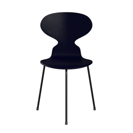 Fritz Hansen Ant™ 3100 - Gefärbte Lack - Stuhl - Black (190) - Midnight Blue (890/895)