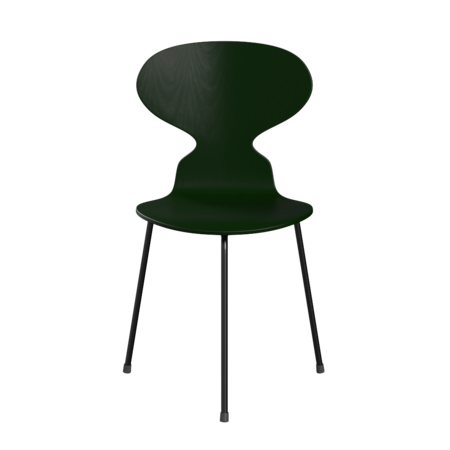 Fritz Hansen Ant™ 3100 - Gefärbte Lack - Stuhl - Black (190) - Evergreen (950/955)