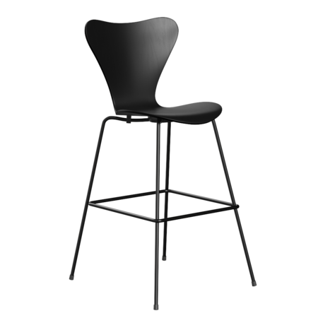 Fritz Hansen Serie 7™ 3197 - Gefärbte Esche - Barhocker-Black (190)-Black (190/195)
