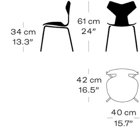 Fritz Hansen Grand Prix™ 3130 - Kinderstuhl