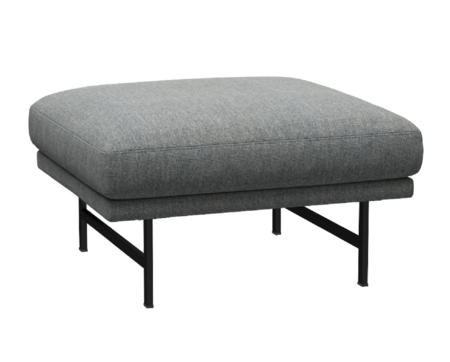 Fritz Hansen Lissoni Sofa™ PL110S - Hocker: Schwarz 190 - Hallingdal 116