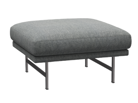 Fritz Hansen Lissoni Sofa™ PL110S - Hocker: Mattpolierter rostfreier Stahl - Hallingdal 116