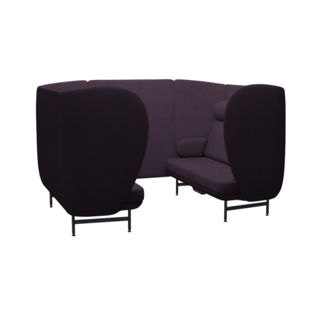 Fritz Hansen Plenum™ JH1004MU - Besprechungskabine-Tonus / Aubergine (684)
