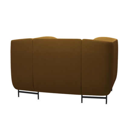 Fritz Hansen Plenum™ JH1004MUT - Besprechungskabine mit Tisch-Wiederholte Wolle / Safron/Natur (448)