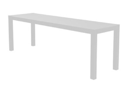 Fiam Aria Gartenbank 140 x 40cm - Weiß