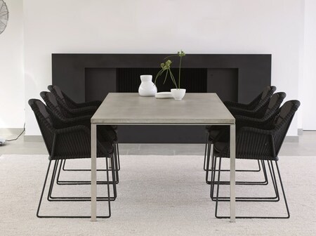 Cane-Line Pure Gestell zum Esstisch 100x100 cm