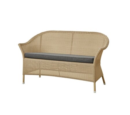 Cane-Line Lansing Sofa- 5556LU - Lansing Sofa, Natur, Cane-line Faser- 5511Y18 - Sitzkissen, schwarz