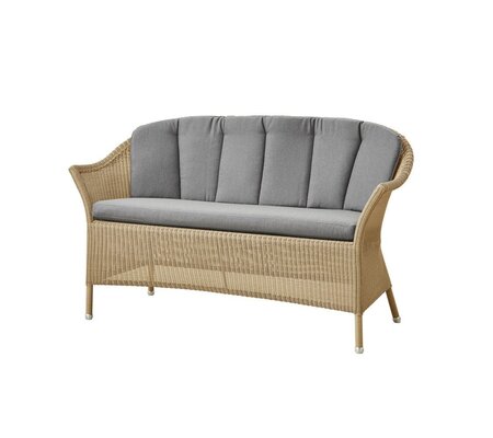 Cane-Line Lansing Sofa-5556LU - Lansing Sofa, Natur, Cane-line Faser-Rückenkissen, Grey