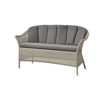 Cane-Line Lansing Sofa-5556LT - Lansing Sofa, Taupe, Cane-line Faser-5511RY36 - Rückenkissen, taupe