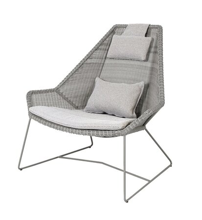 Cane-Line Breeze Highbacksessel-Cane-line Weave, Taupe-Cane-line Focus, Light Grey