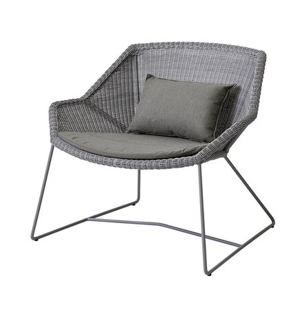 Cane-Line Breeze Loungesessel-Cane-line Weave, Light Grey-Cane-line Natté, Taupe