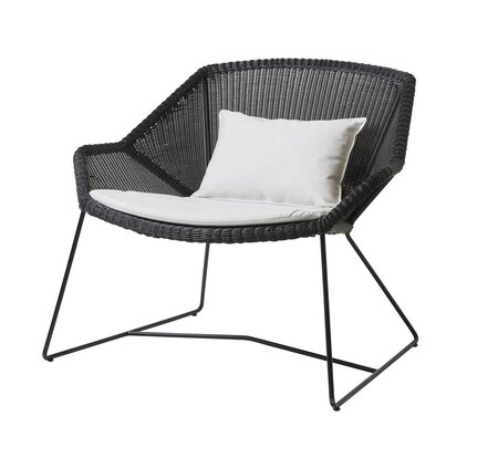 Cane-Line Breeze Loungesessel-Cane-line Weave, Schwarz-Cane-line Natté, White
