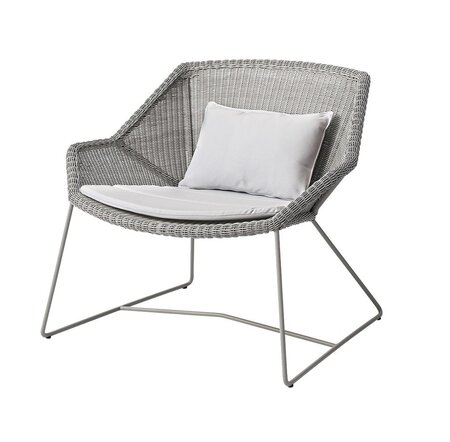 Cane-Line Breeze Loungesessel-Cane-line Weave, Taupe-Cane-line Natté, White