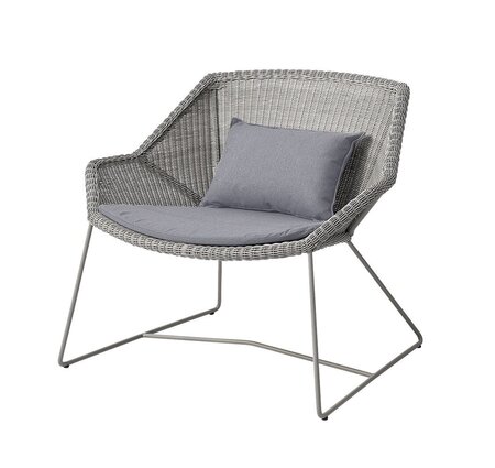 Cane-Line Breeze Loungesessel-Cane-line Weave, Taupe-Cane-line Natté, Grey