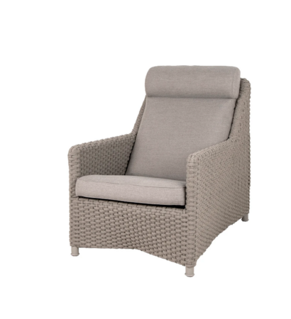 Cane-Line Diamond Highbacksessel inkl. Kissensatz - Taupe, Cane-line Soft Rope inkl. taupe Cane-line Natté Kissensatz
