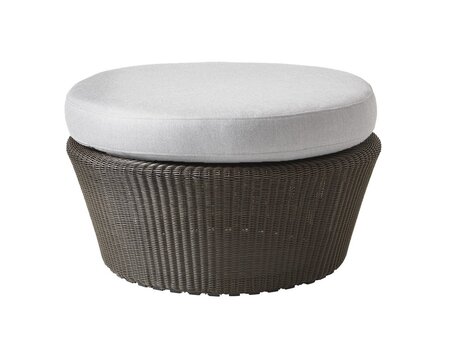 Cane-Line Kingston Hocker gross-Cane-line Weave, Mocca-Cane-line Natté, Light grey