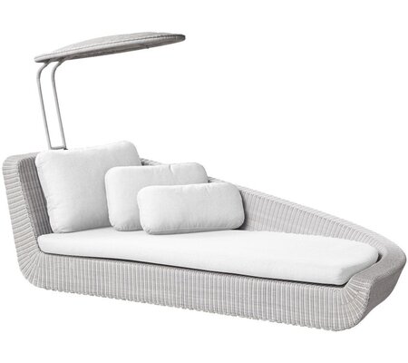 Cane-Line Savannah Daybed Modul, links - White grey, White 