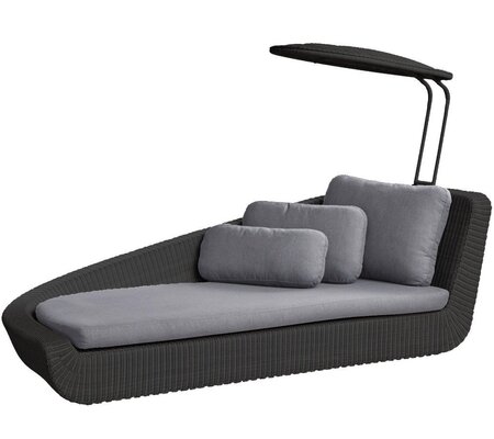 Cane-Line Savannah Daybed Modul, rechts - Black, Grey 