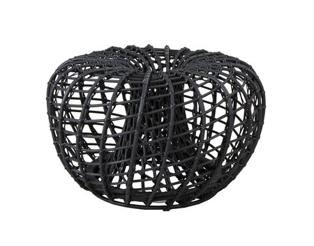Cane-Line Nest Hocker klein-Aluminium w/Cane-line Weave - Lava grey-None