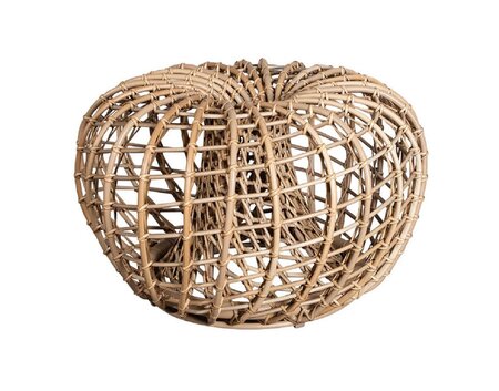 Cane-Line Nest Hocker klein-Aluminium m/Cane-line Weave, Natural-None
