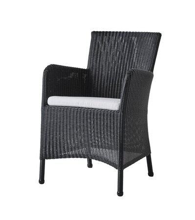 Cane-Line Hampsted Sessel-Black, Cane-line Weave-Grey, Cane-line Natté