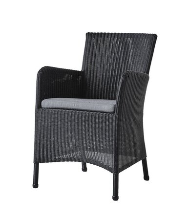 Cane-Line Hampsted Sessel-Black, Cane-line Weave-White, Cane-line Natté