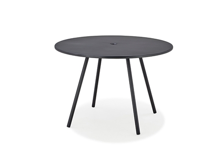 Cane-Line Area Tisch dia. 110 cm - Lava grau Aluminium
