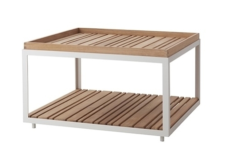 Cane-Line Level sofabord Gross - 5008AW White, Aluminium