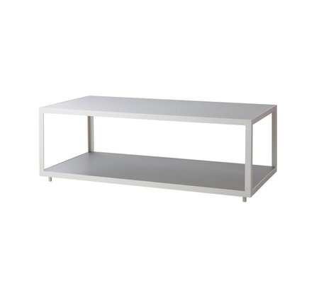 Cane-Line Level Couchtisch Rektangulär - White, Light grey