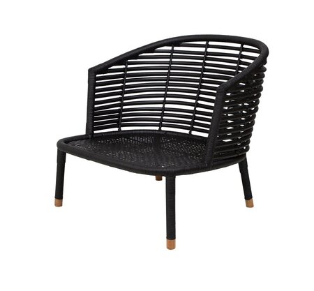 Cane-Line Sense Loungesessel-Rattan, Black-None