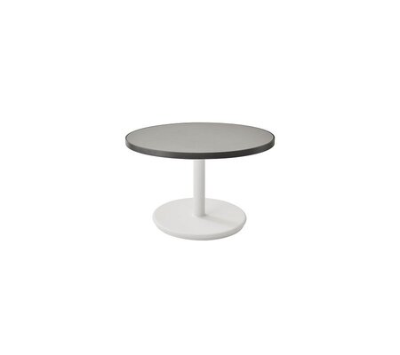 Aluminium, White - Table Top, Dia. 60 cm, Aluminium, Lava Grey  Ceramic Light Grey