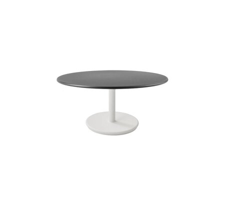 Aluminium, White - Table Top, Dia. 80 cm, Aluminium, Lava Grey