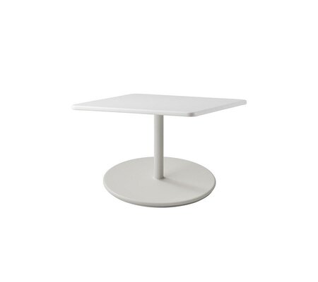 Aluminium, White - Table Top, 75 X 75, Aluminium, White