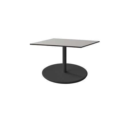 Aluminium, Lava Grey - Table Top, 75 X 75 cm, HPL, Grey