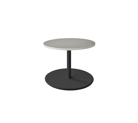Aluminium, Lava Grey - Table Top, Dia. 60 cm, Aluminium, White  Ceramic Light Grey