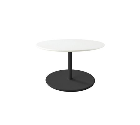 Aluminium, Lava Grey - Table Top, Dia. 80 cm, Aluminium, White