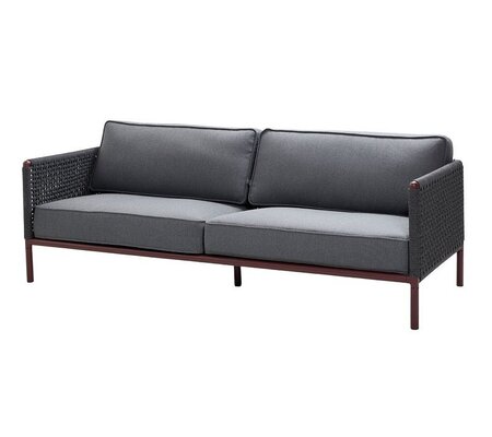 Cane-line Encore 3-Sitzer Sofa Soft Rope (5570)- Bordeaux 