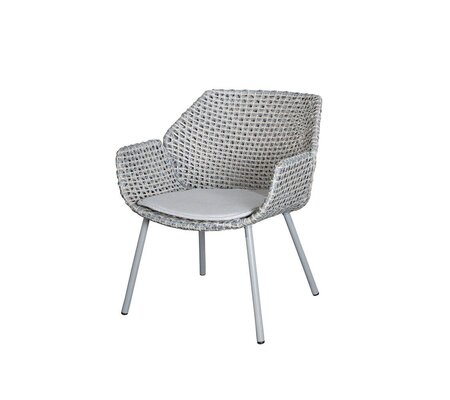 Cane-line Vibe Loungesessel (5407)-Weave - Light grey/grey/taupe-Natté / Light grey