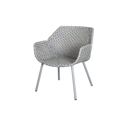 Cane-line Vibe Loungesessel (5407)-Weave - Light grey/grey/taupe-Ohne