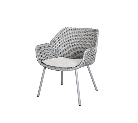 Cane-line Vibe Loungesessel (5407)-Weave - Light grey/grey/taupe-Wove / Light Brown