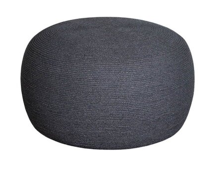 Cane-Line Circle Hocker Gross Rund Soft Rope - Dark Grey